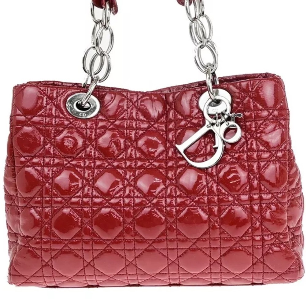 Dior Red Quilted Shoulder Bag